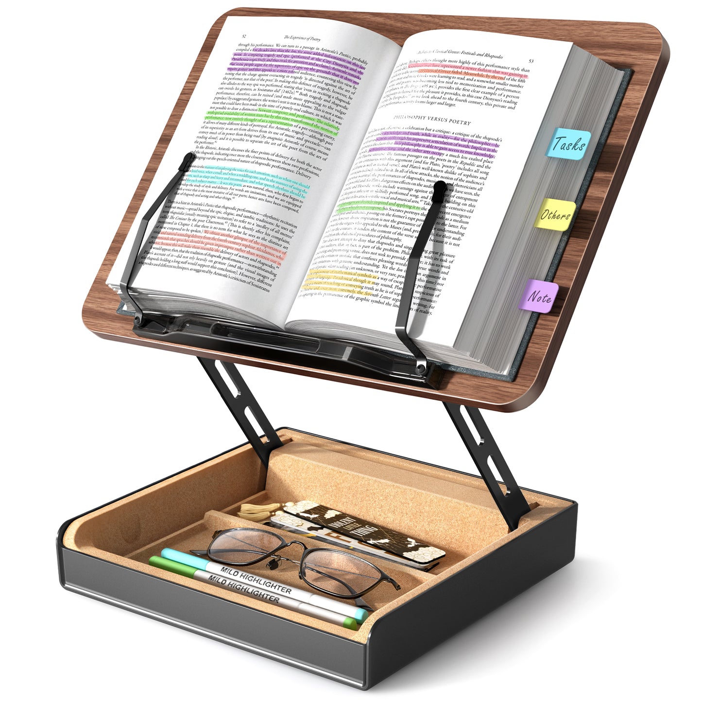 Book Stand with Storage
