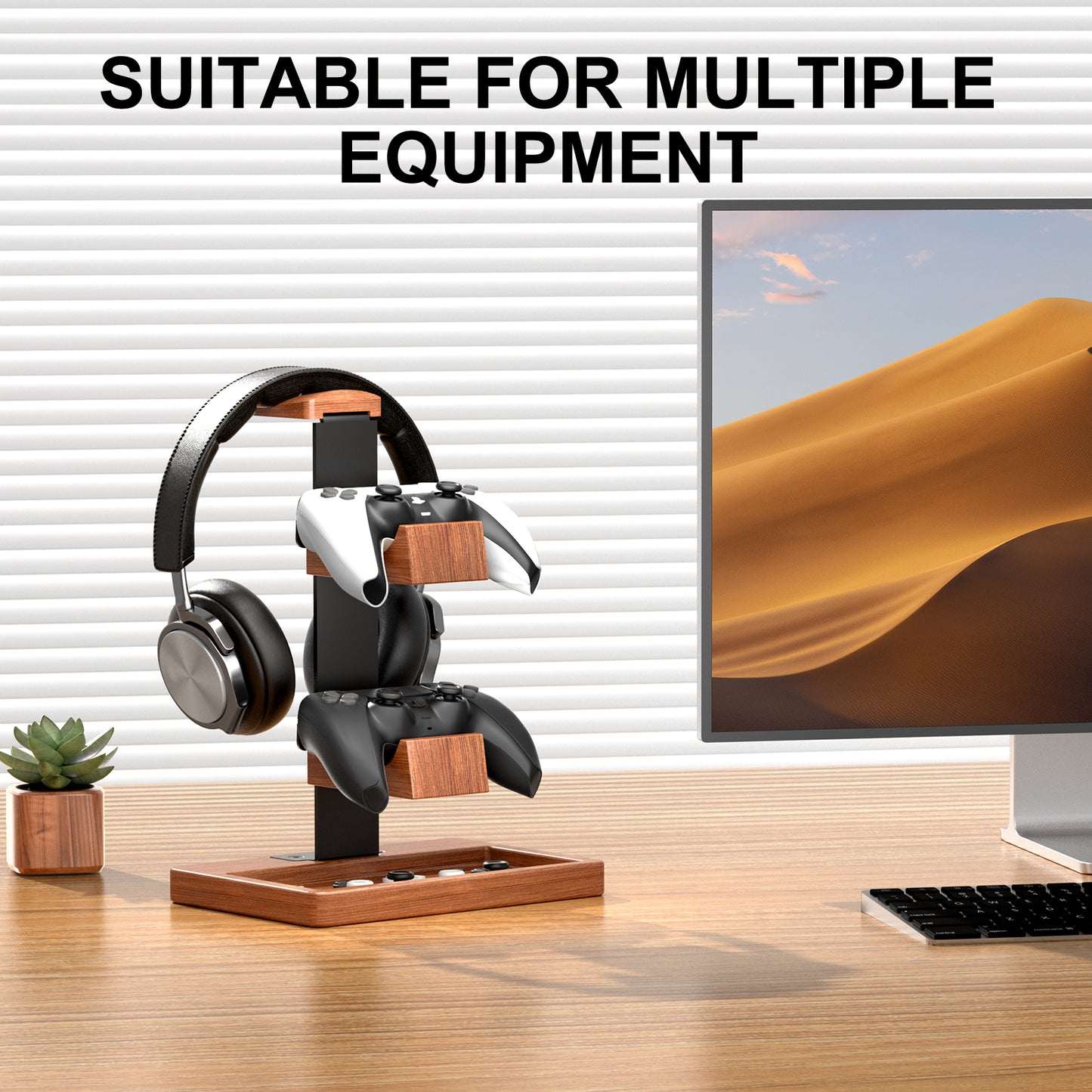 Controller Holder with Headphone Stand