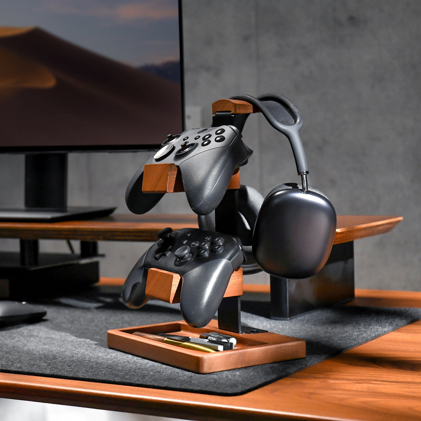Controller Holder with Headphone Stand