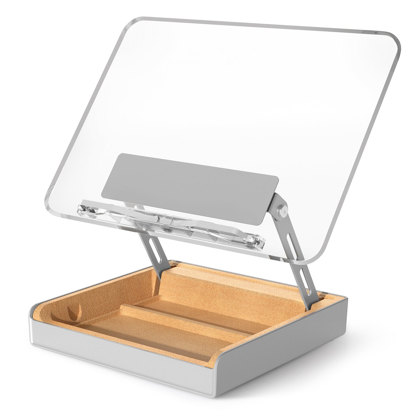 Acrylic Book Stand with Storage