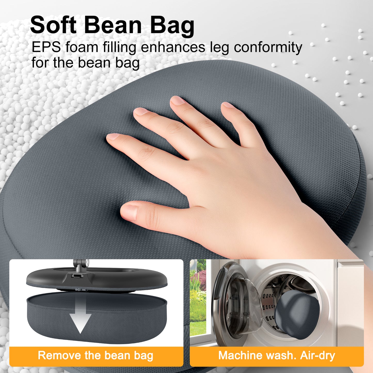 Tablet Pillow Stand (Muted Gray)