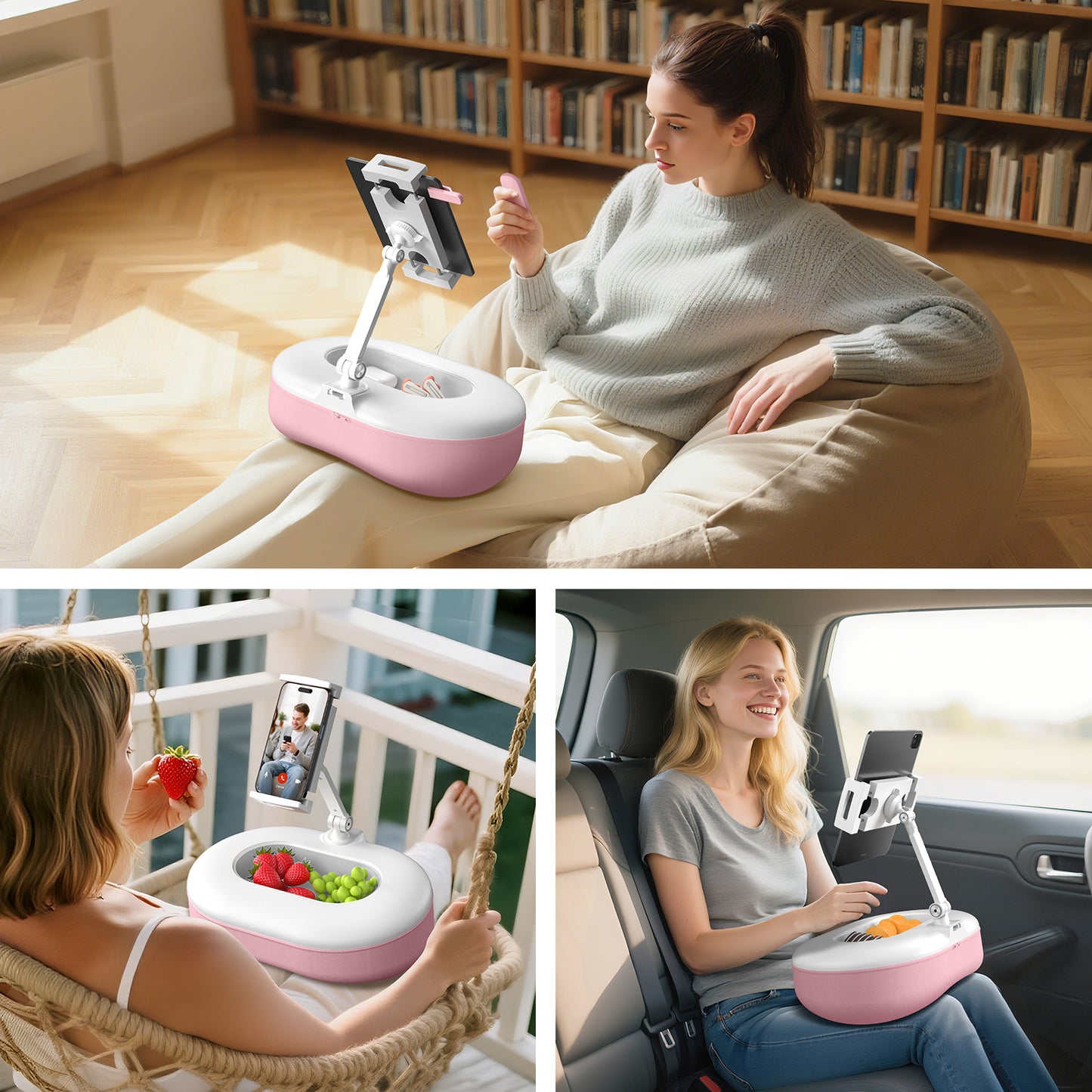 Tablet Pillow Stand (Pink)