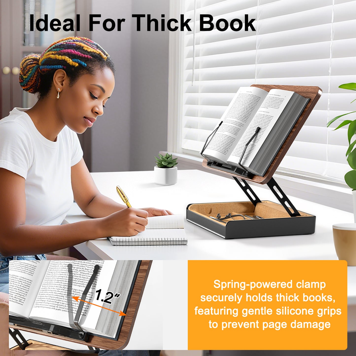 Book Stand with Storage
