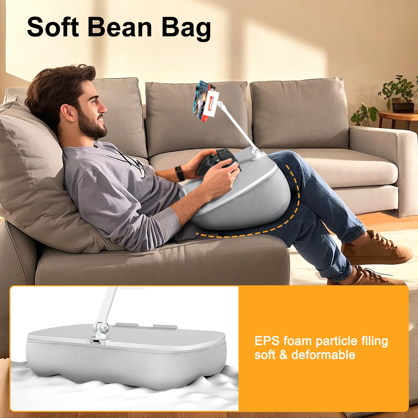 Reading Pillow, Gaming Pillow for Lap
