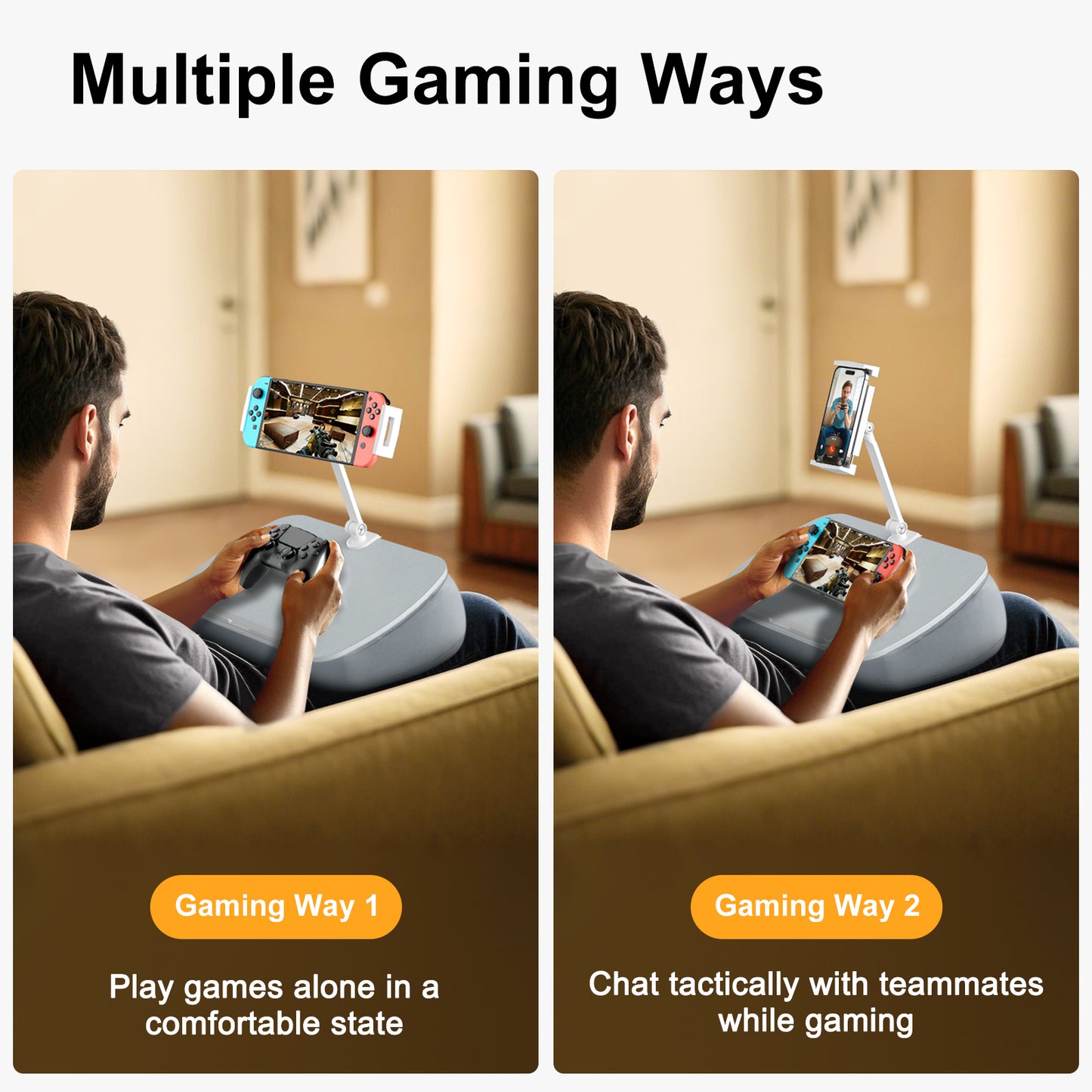 Reading Pillow, Gaming Pillow for Lap