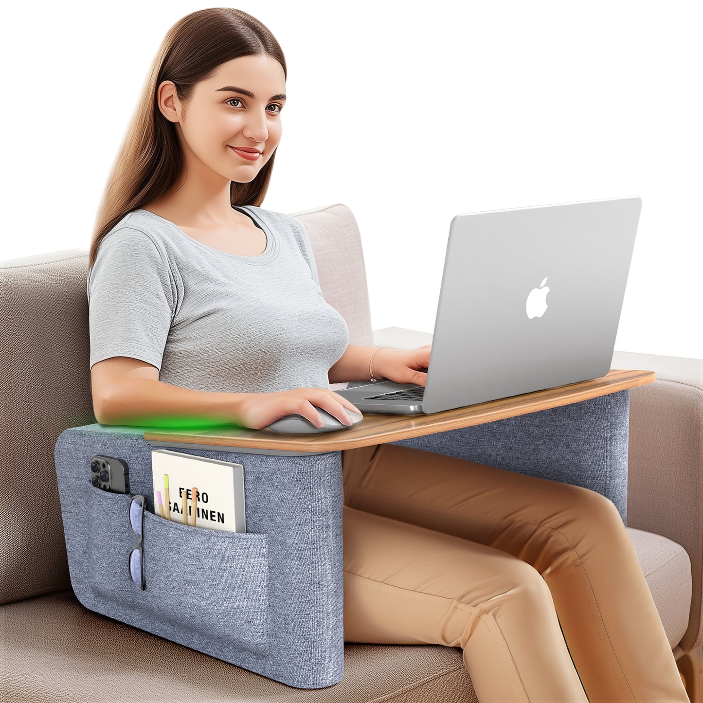 Lap Pillow Desk (Dark Wood)